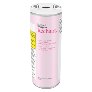 Sense & Purpose - Recharge: OrangePineapplePassionfruit Sparkling Water Juice - 355ml