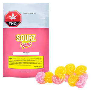SOURZ by Spinach - Pink Lemonade Gummies - 5 Pack