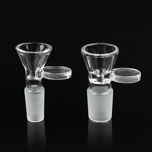 Glass Bowls - Round Handle Bowl - 14mm - Clear