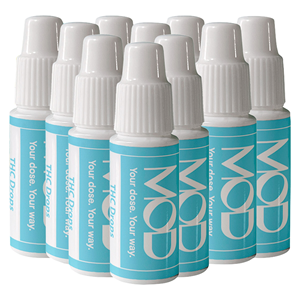 MOD - THC Drops 1000 - 10x100mg Bottles