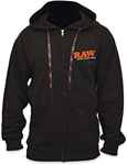 RAW - Black zip up hoodie - Medium