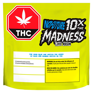 No Future - 10X the Madness: The Sour Blue One - Live Rosin Sativa - 10 Pack