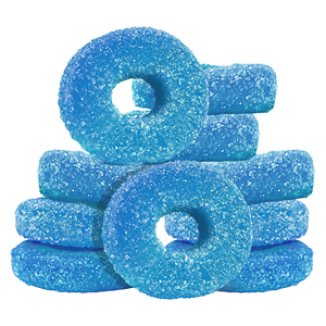 Olli O's - 100 THC Multipack Blue Raspberry Gummies - Hybrid - 10x1 Pack