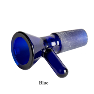 Glass Bowls - Coloured Cylinder Handle Bowl - 14mm - Blue