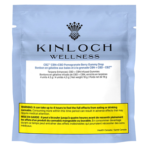Kinloch Wellness - CBZ™ CBN + CBD Pomegranate Berry Gummy Drop Soft Chews - 4 Units