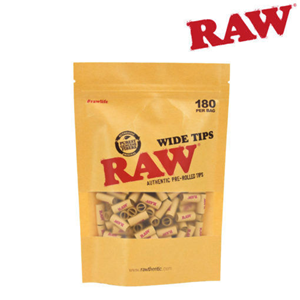 RAW - Pre-Rolled Wide Tips (180 Pack)